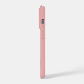 女子向けのカスタムピンクiPhoneケース　卒業記念品 iPhoneケース (左側面)