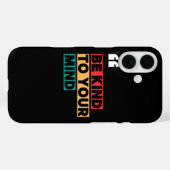 女子向けモチベーションスマホケース 心に優しく Case-Mate iPhoneケース (裏面 (横))