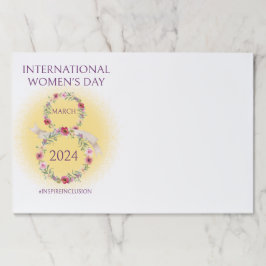 女子国際的の日3月8日インスパイア含容 ペーパーパッド
