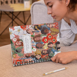 女子国際的デイイラストレーション ノートブック