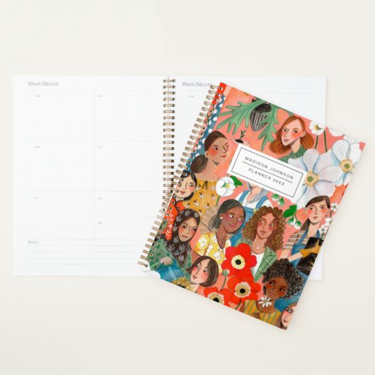 女子国際的デイイラストレーション プランナー手帳 (ディスプレー)