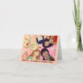 女子国際的デイピンクフェミニン シーズンカード (正面)