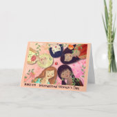 女子国際的デイピンクフェミニン シーズンカード (正面)