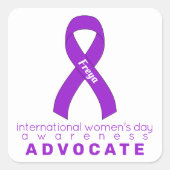 女子国際的デイホワイトスクエアシール スクエアシール (正面)