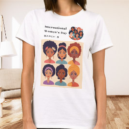 女子国際的デイ3月8日お祝い Tシャツ