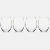 女子国際的日の含インスパイア容QRコード ステムなしワイングラス (左)