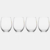 女子国際的日の含インスパイア容QRコード ステムなしワイングラス (右)