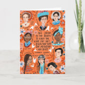 女子国際的日歴フローラ引用文 サンキューカード (正面)