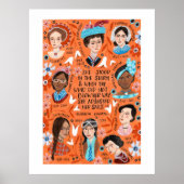 女子国際的日歴フローラ引用文 ポスター (正面)