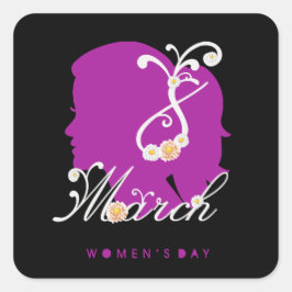 女子国際的日2025年3月8日 スクエアシール