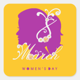 女子国際的日2025年3月8日 スクエアシール