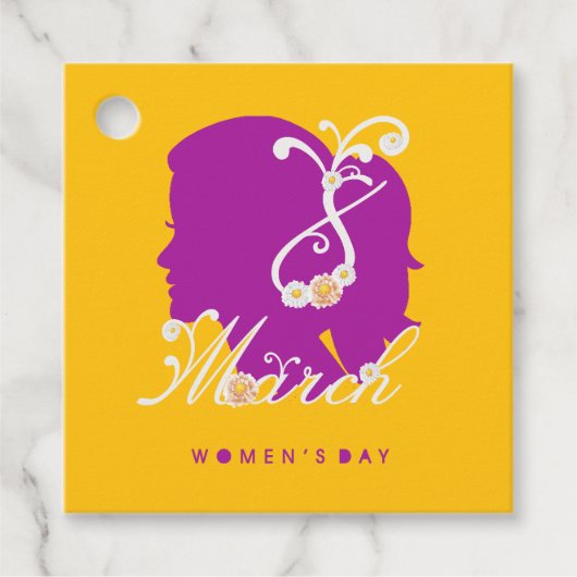 女子国際的日2025年3月8日 フェイバータグ (正面)