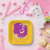 女子国際的日2025年3月8日 ペーパープレート (パーティー)