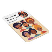 女子国際的日3月8日フレキシブル マグネット (右側)