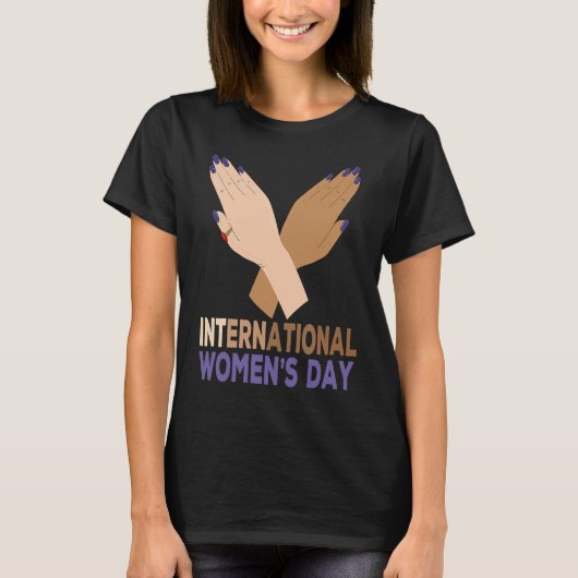 女子国際的2022年3月8日Bブレイク Tシャツ (正面)