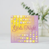 女子夜間ダンスパーティーの招待状 招待状 (スタンド正面)