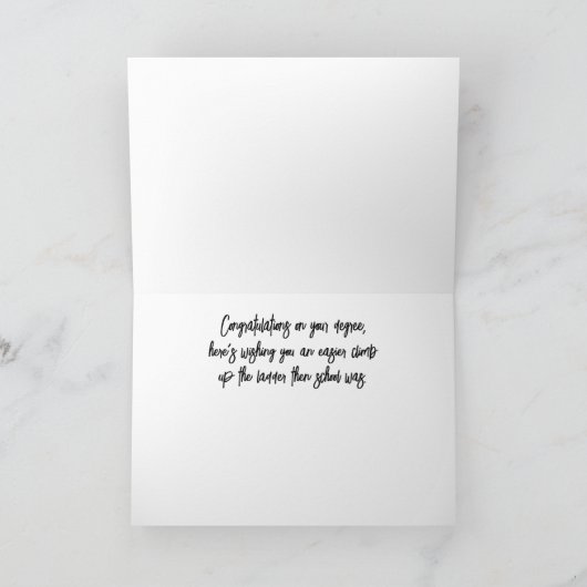 女子大学卒業 カード (内部)