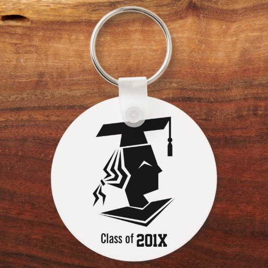女子大生クラス年記念パーソナライズされた キーホルダー (正面)