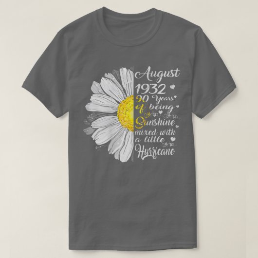 女子威厳がある女子1932年誕生日ギフト90年 Tシャツ (デザイン正面)