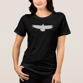 女子威厳のある飛んでいる用イーグルTee トライブレンドTシャツ