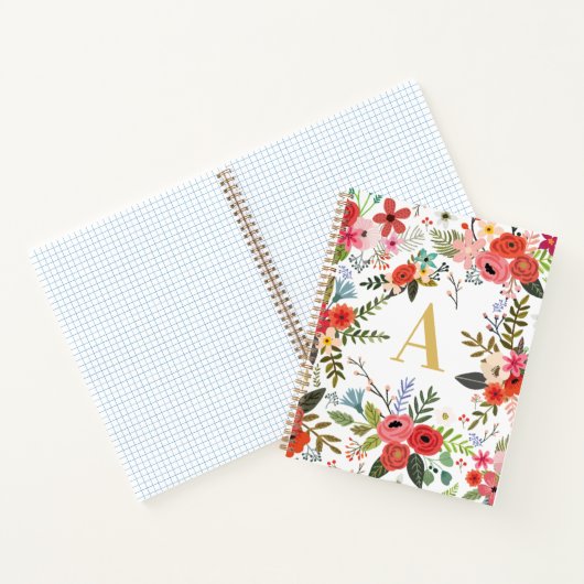 女子学校用モノグラムノート誌 ノートブック (内部)