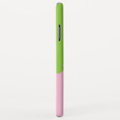 女子学生クラブの生命ピンクおよび緑のイラストレーション Case-Mate iPhoneケース (裏面/右)