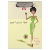 女子学生クラブの生命用箋挟 クリップボード (正面)