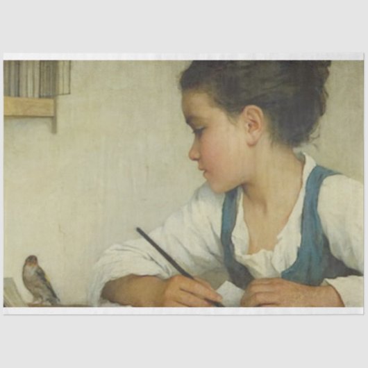 女子学生デカップイメージ転送シート 薄葉紙 (正面)