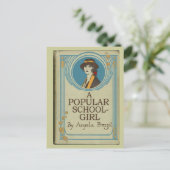 女子学生人気があるブックカバーのポストカード ポストカード (スタンド正面)