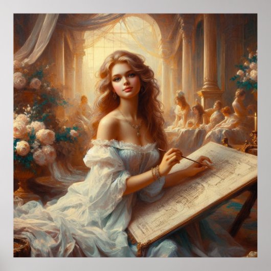 女子学生 ポスター (正面)