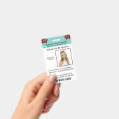 女子学生IDカード バッジ (手持ち)