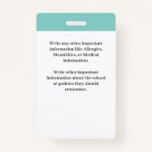 女子学生IDカード バッジ (裏面)