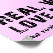 女子実在モトクロスおもしろいダートバイクポスター看板 ポスター (角)