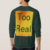 女子実在権利男子スウェットシャツ スウェットシャツ (裏面)