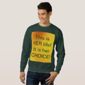 女子実在権利男子スウェットシャツ スウェットシャツ (正面フル)