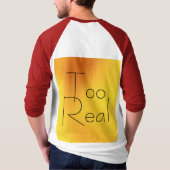 女子実在権利男子Tシャツ Tシャツ (裏面)