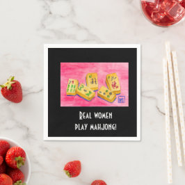 女子実在遊麻雀 スタンダードカクテルナプキン