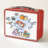 女子幼稚園ランチボックス メタルランチボックス (正面)