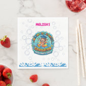 女子幼稚園卒業プールパーティー スタンダードランチョンナプキン (インサイチュ)