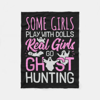 女子幽霊狩り女性超常現象インベストメント フリースブランケット