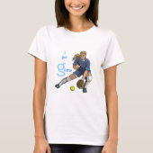 女子得女子ソフトボールシャツ Tシャツ (正面)