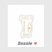 女子応援10年10周年結婚まで シール (シート)