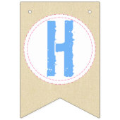 女子恐竜バナーピンク恐竜誕生日バナー バンティングフラッグ (第2の旗)