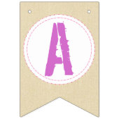 女子恐竜バナーピンク恐竜誕生日バナー バンティングフラッグ (第3の旗)