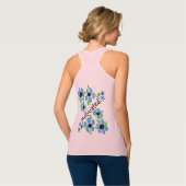 女子意欲を起こFlowy Tシャツ (裏面フル)