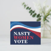 女子扱いにく投票プロチョイスフェミニスト選挙 ポストカード (スタンド正面)