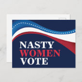 女子扱いにく投票プロチョイスフェミニスト選挙 ポストカード (正面/裏面)
