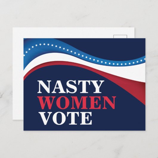 女子扱いにく投票プロチョイスフェミニスト選挙 ポストカード (正面/裏面)
