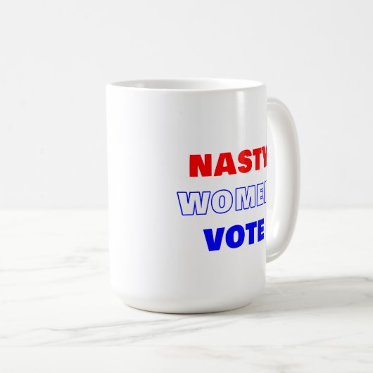 女子扱いにく投票 コーヒーマグカップ (正面右)
