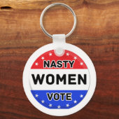 女子扱いにく投票 | 女性パワーフェミニストギフト キーホルダー (正面)
